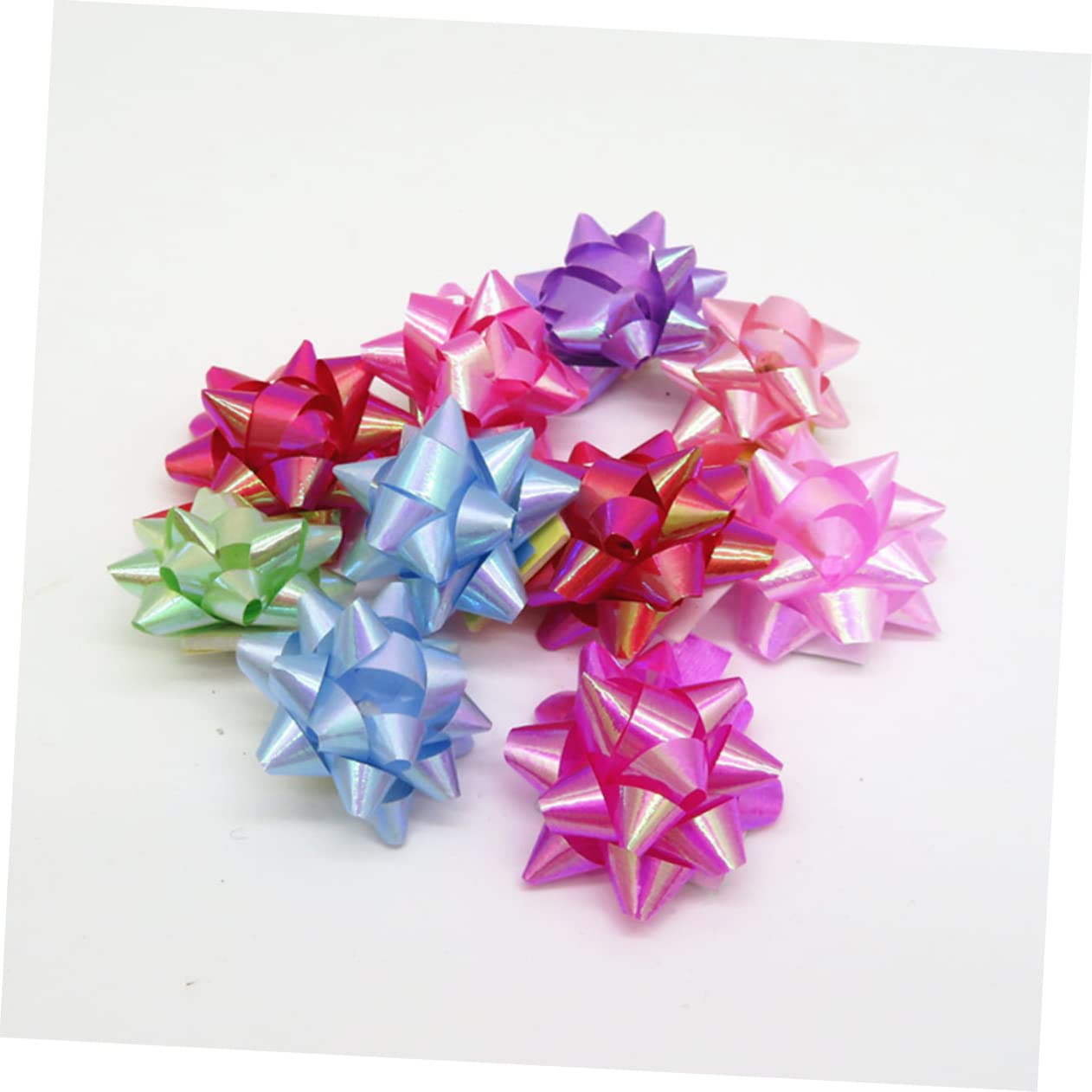Abaodam 150pezzi Fiocchi Decorativi Raso Per Regali Addobbi Per Compleanni e Natale Facili Da Applicare Effetto Mix Di Per Decorazione Di Scatole e Feste
