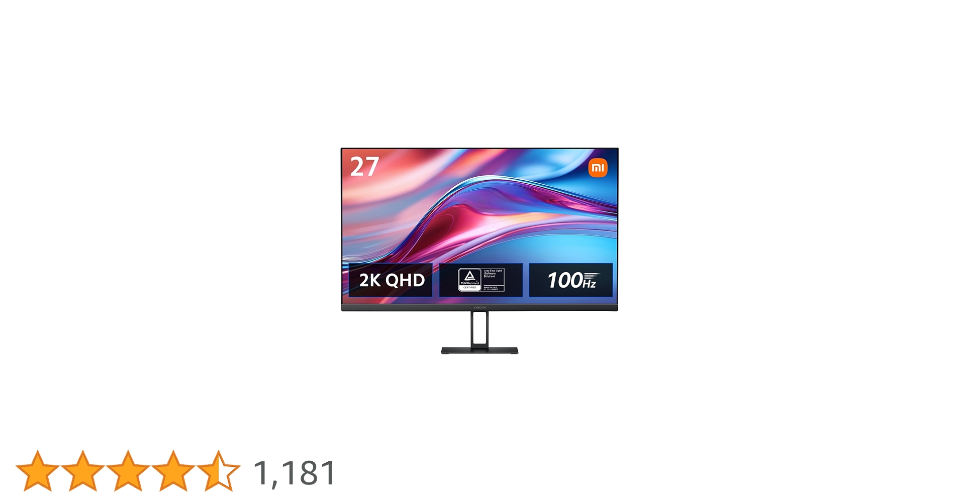 Amazon.co.jp: Xiaomi モニター A27Qi ディスプレイ 27インチ 2K QHD