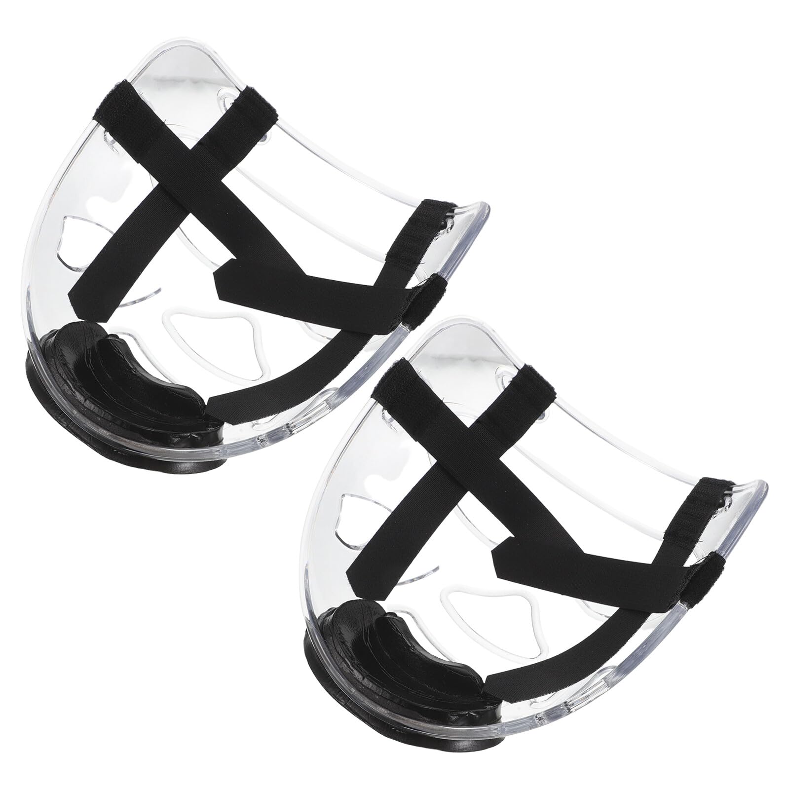 FOMIYES 2Pcs Taekwondo Face Guard Small Size Detachable Sparring Helmet Protective Headgear for Karate Kickboxing Wrestling Training