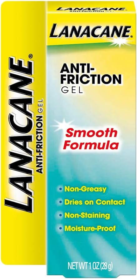Lanacane Anti-Friction Gel, Soothing & Hypoallergenic Skin Moisturizer for All Skin Types, 1 oz.