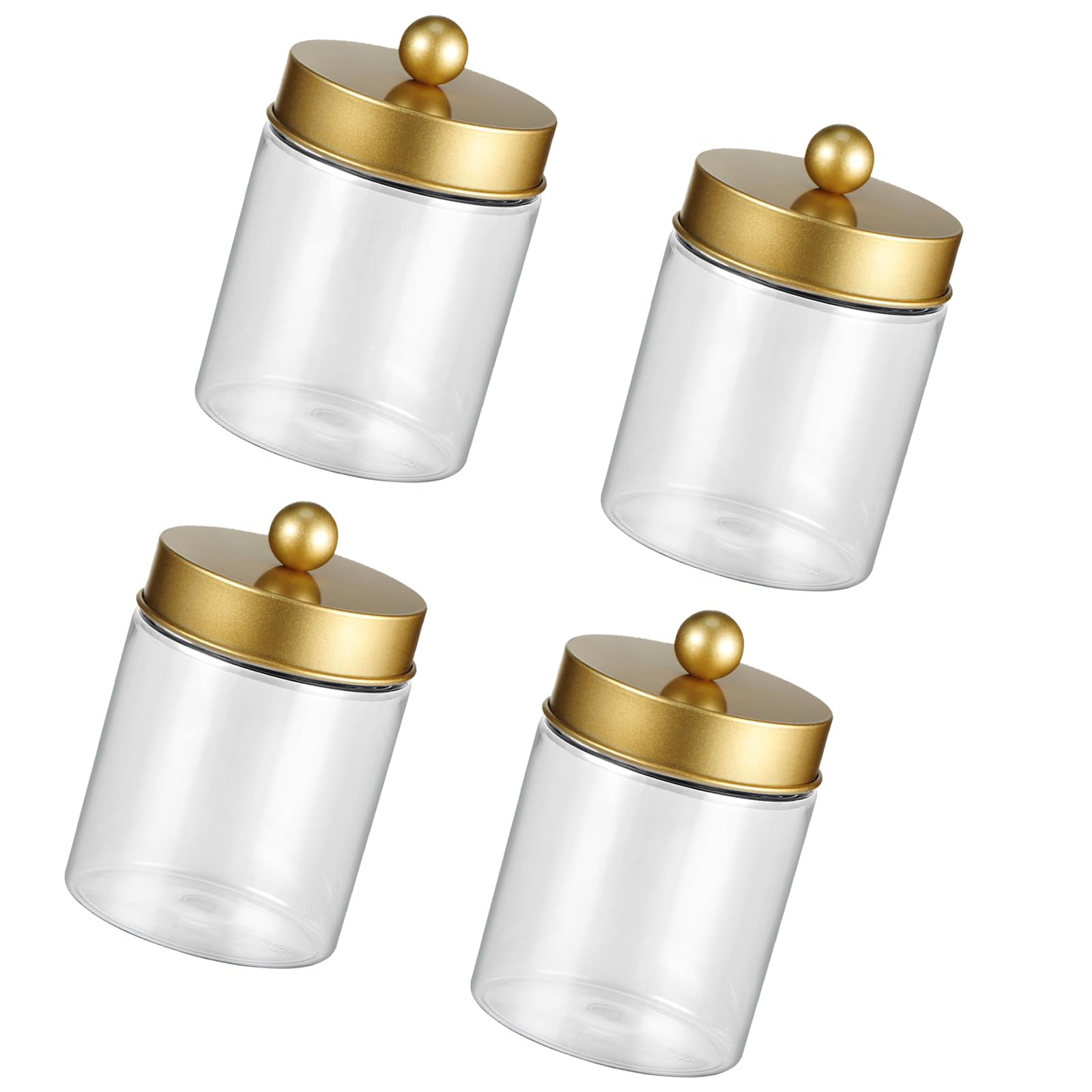 Kaeltsyn Efficient Space Saving Container for Bathroom Organization of Cotton Balls Other Small Items Sealed Container