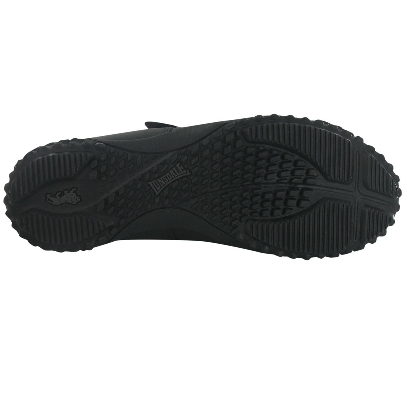 Lonsdale Fulham męskie buty sportowe z zapięciem na rzepy, czarny - czarny - 43 EU