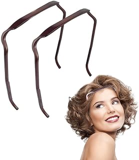 Curly Hair Headbands Invisible Hair Hoop Pack of 2 Curly Thick Hair Headbands for Women Hairstyle Fixing Tool for Thick Hair Sunglasses Shape Headband Hair Blending DIY Curly Hair Accessories