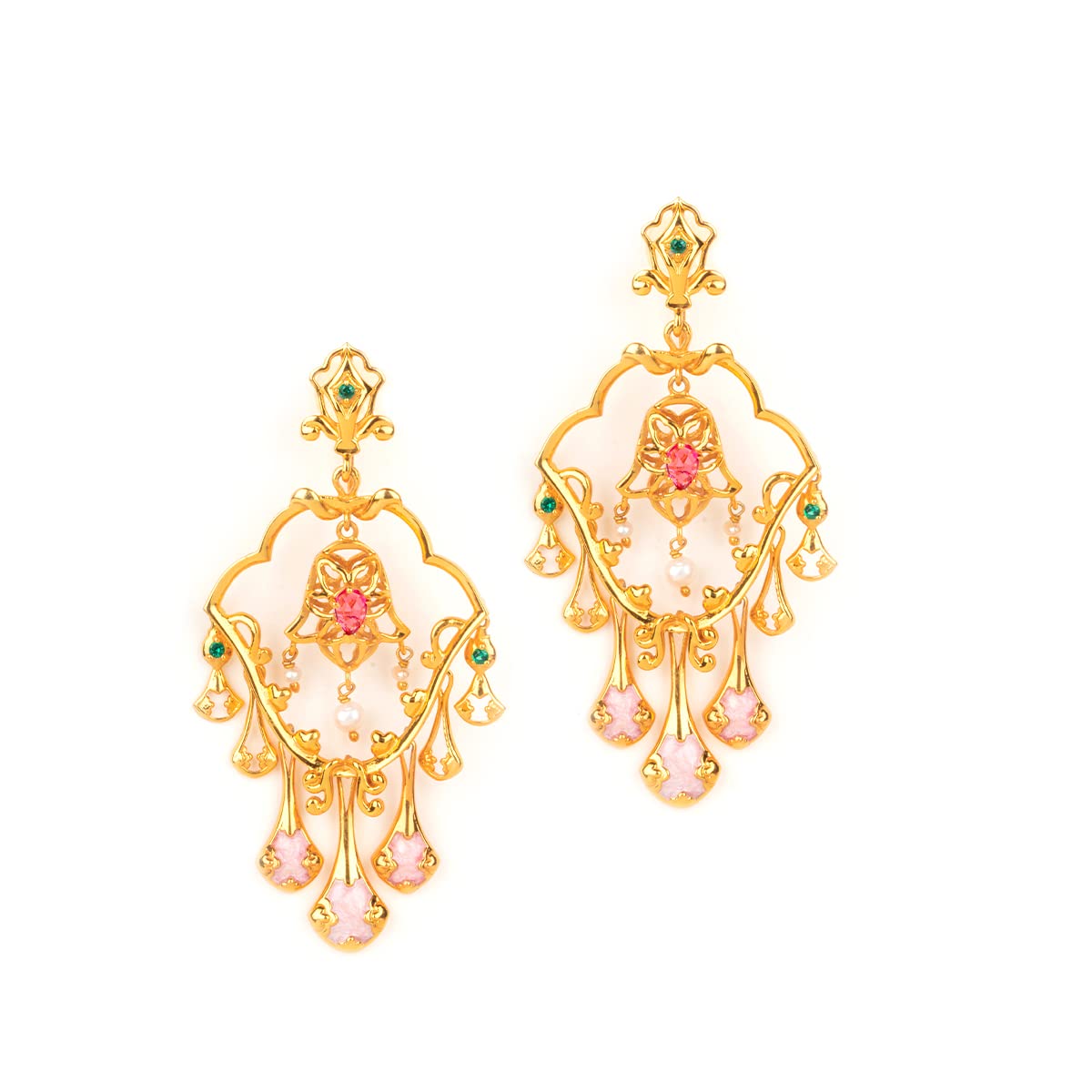 Shaya by CaratLane Bridechilla Chandelier Earrings in Gold Plated 925 Silver (B0C58LMRNM) Amazon Price History, Amazon Price Tracker