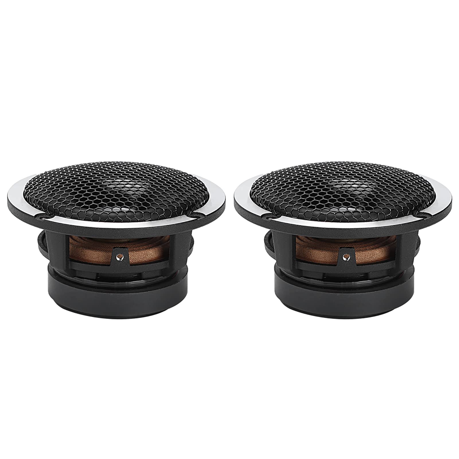Par de Altavoces de Rango Medio para Automóvil de 3 Pulgadas, Potencia de 100 W, Sonido Suave, Claridad, Alta Sensibilidad, Construcción de Aluminio y Hierro, Ajuste Universal para la