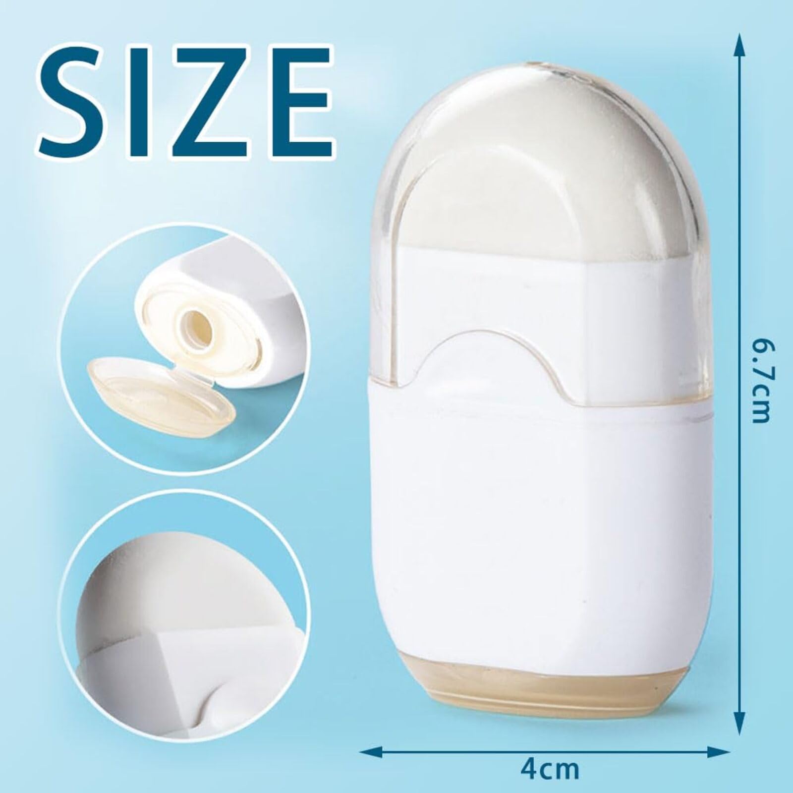 2 Pcs Manual Pencil Sharpener with Eraser Pencil Sharpener with Container Mini 2-in-1 Pencil Sharpener Manual Pencil Sharpeners for Kids Adults Student School Home Office Supplies - Image 4