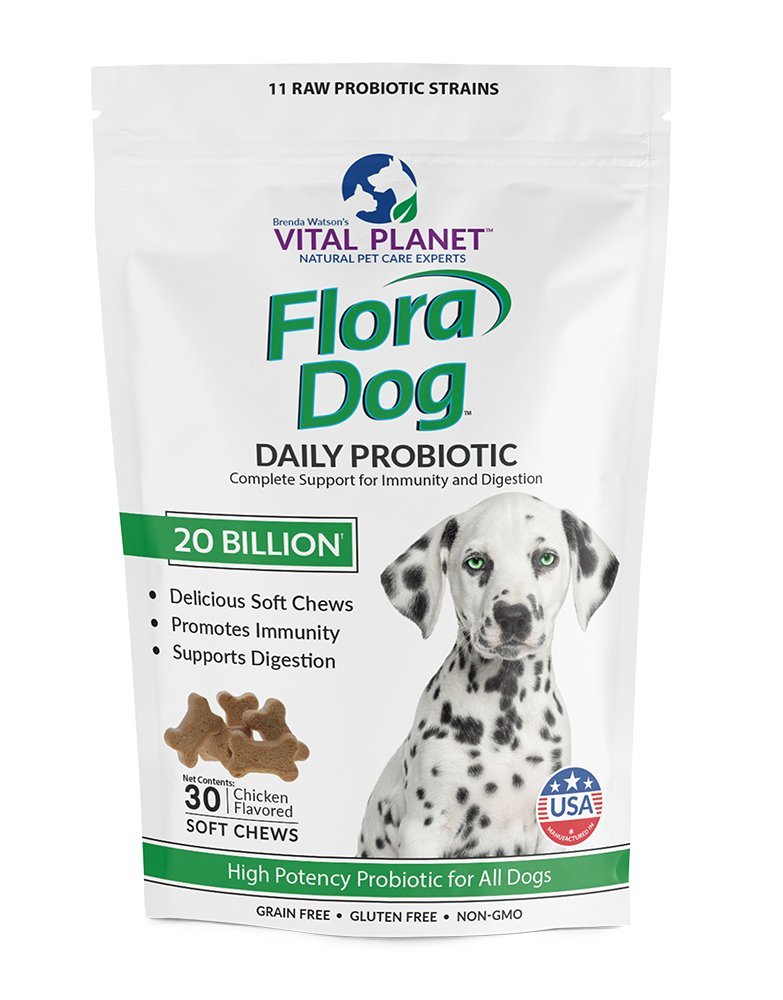 Vital Planet - Flora Dog Probiotics, Dog Chews Supplement with 20 Billion Cultures and 11 Strains, Immune and Digestive Support Chewable Probiotics for Dogs, 30 Natural Bacon Flavored Soft Chews - image 4