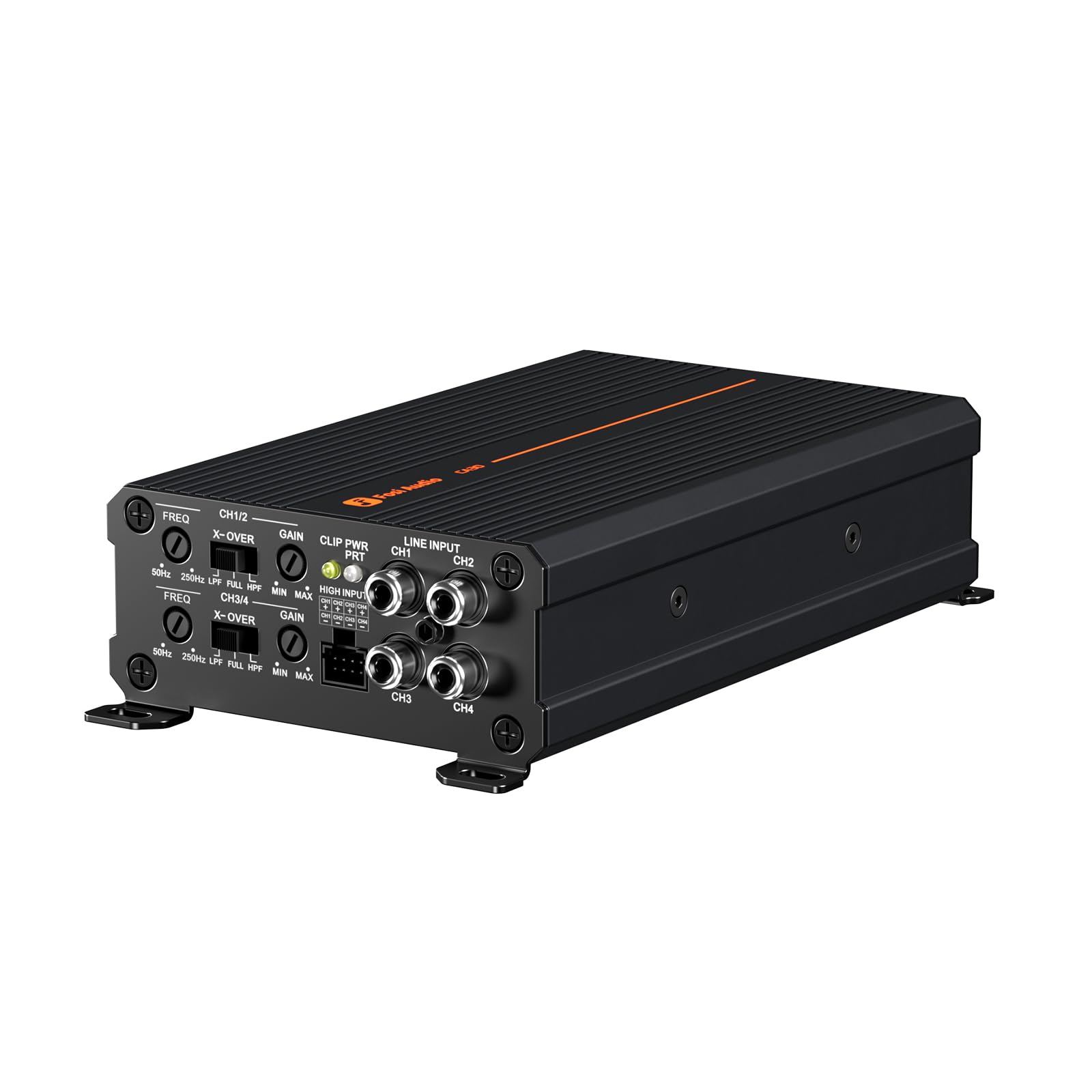Fosi Audio CA30 Amplificador para Coche de 4 Canales Clase D,Crossover Independiente RCA/Entrada de Alto Nivel,100Wx4@4Ω/320W en Puente,Mini Amp HiFi de Bajo Ruido para Sistema de Audio para Vehículos