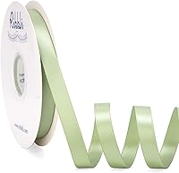 Vista 20 de Ribbli Cinta de satén marrón Turftan de doble cara, 1/2 pulgada x 50 yardas, cinta marrón claro para envolver regalos, manualidades, decoración