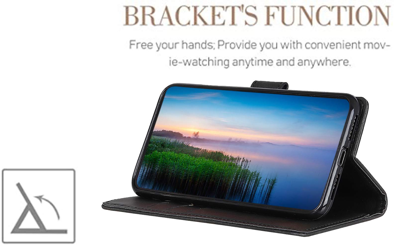 BAIDIYU Hoesje voor Motorola Edge 50 Fusion, telefoonhoesje met kaartsleuven, luxe PU-leder, met standaardfunctie, portemonneehoesje, flip