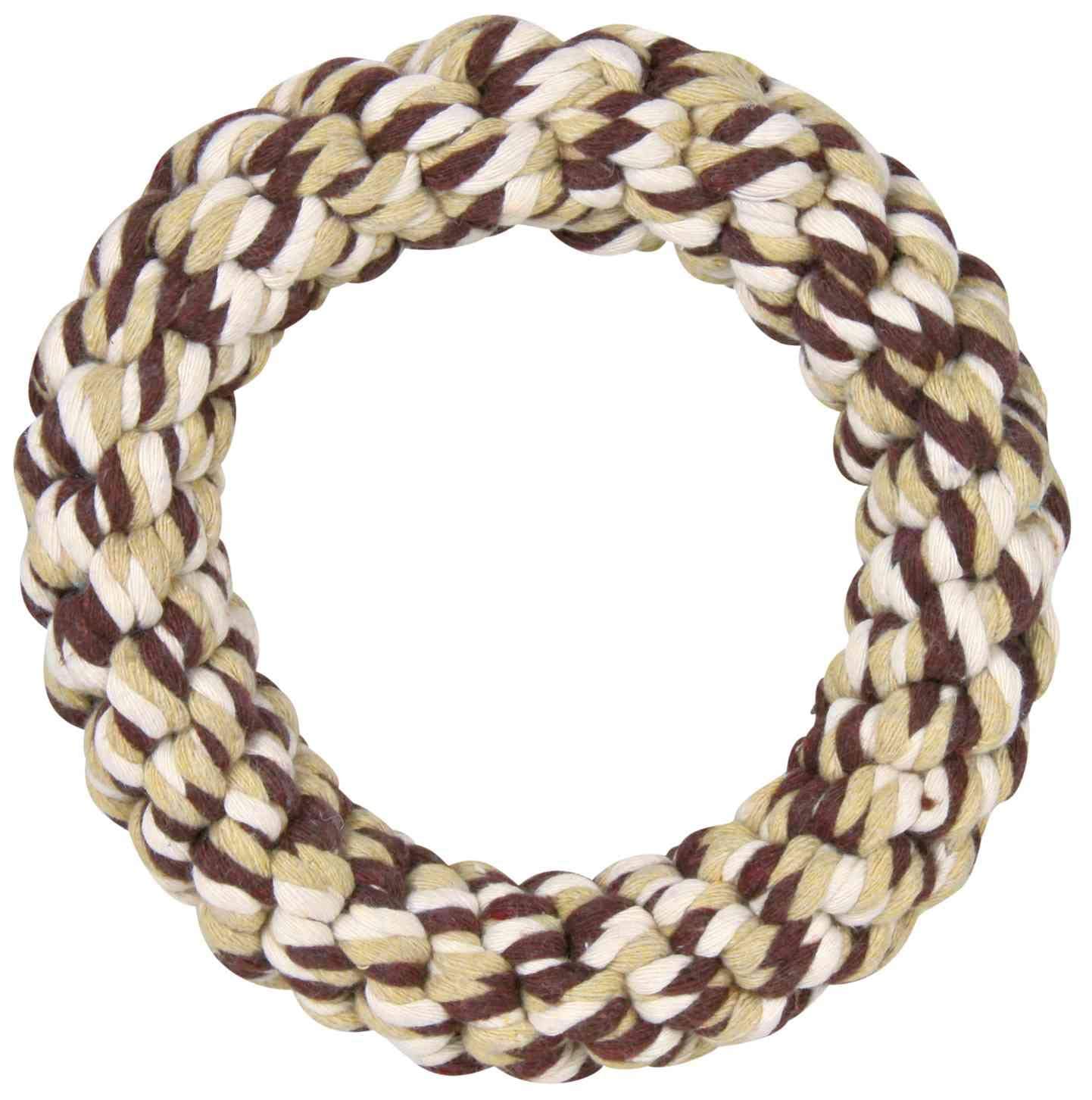 Trixie Rope Ring for Pets Non-Toxic Tug Toys for Puppies and Adult Dogs Made with Cotton and Polyester Mix for Extra Durability Maintains Dental Hygiene Assorted Colours - 14 cm (B09NF18F3G) Amazon Price History, Amazon Price Tracker
