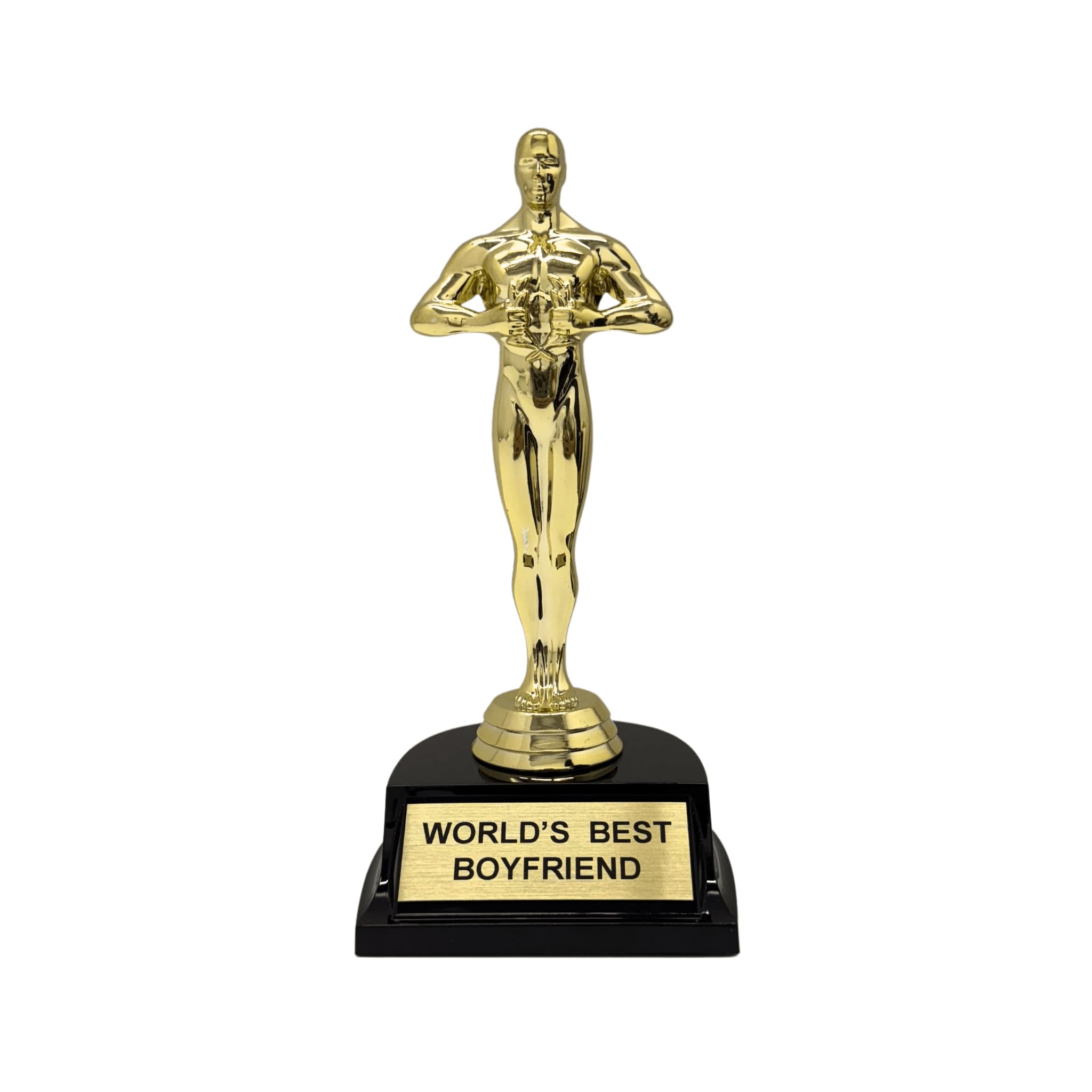 aahs!! Engraving World's Best Boyfriend Trophy-7"