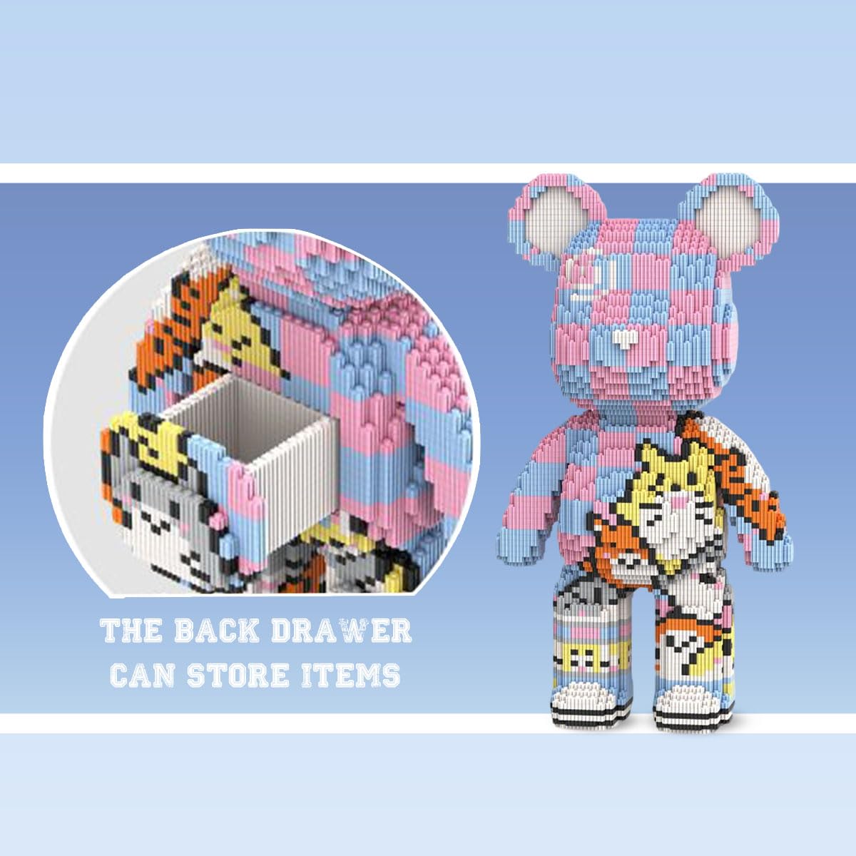 Amazon.com: DAHONPA Animal Graffiti Cat Bear Micro Building Blocks