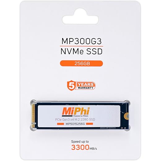 MIPHI MP300G3 NVMe SSD 256GB