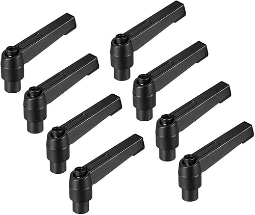 uxcell® M6 Mango Ajustable Palanca De Sujeción Rosca Botón Trinquete Hembra Roscado Stud 8 Pcs