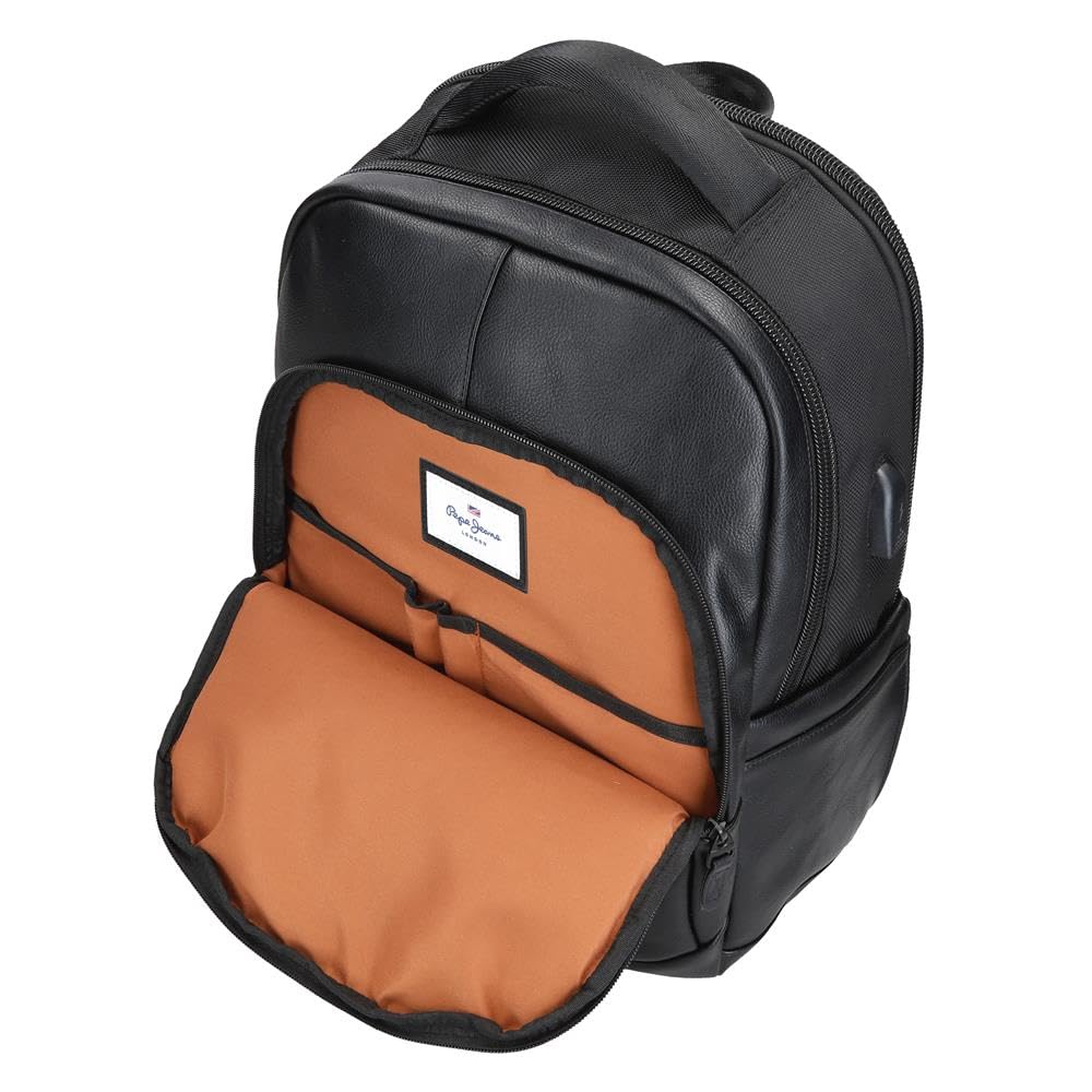 Pepe Jeans Egham Mochila Negro | para Portátil