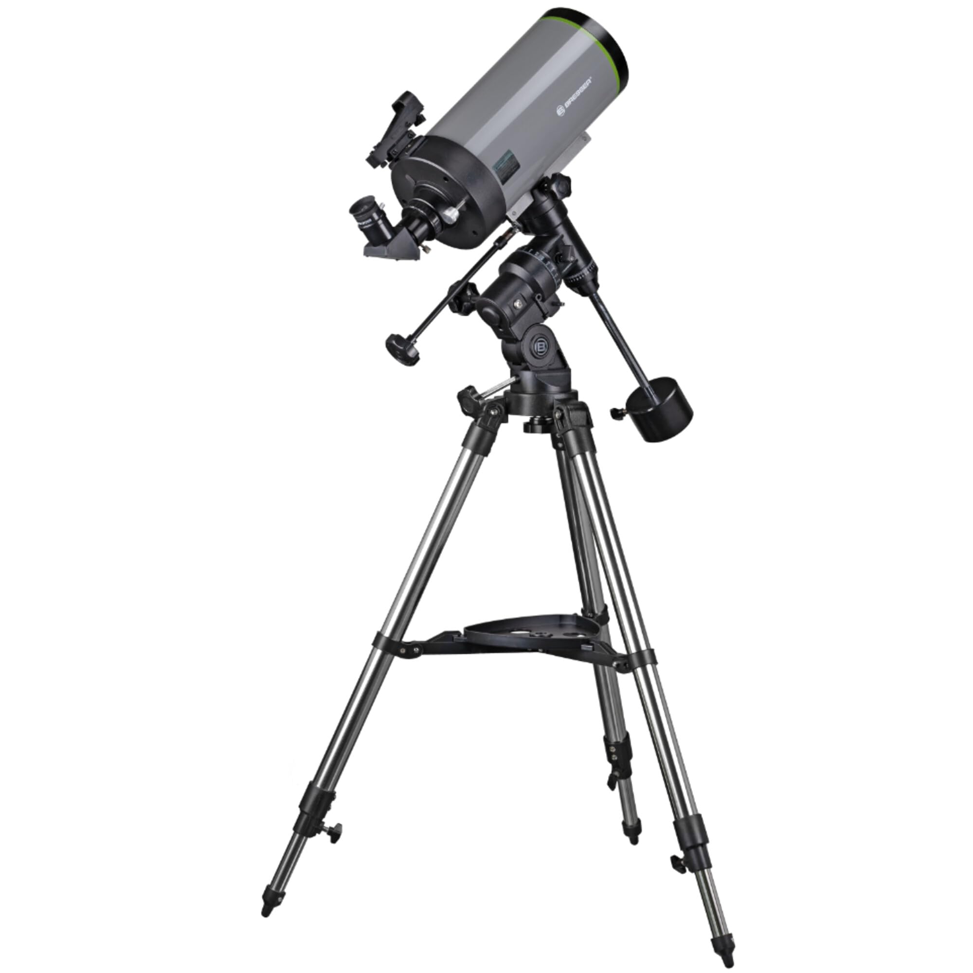 Telescopio BRESSER Space Explorer MC 127/1900 con Montura EQ-3, telescopio Reflector Maksutov-Cassegrain para Principiantes, Distancia Focal Larga, Adaptador para Smartphone, trípode y Accesorios