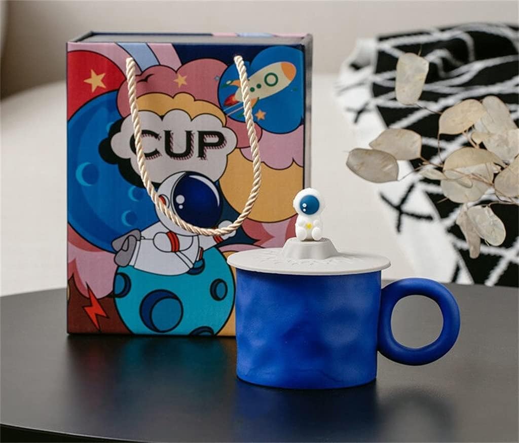 Mug Klein Cup With Lid High-value Drinking Household Men's Coffee Women's Breakfast(D)