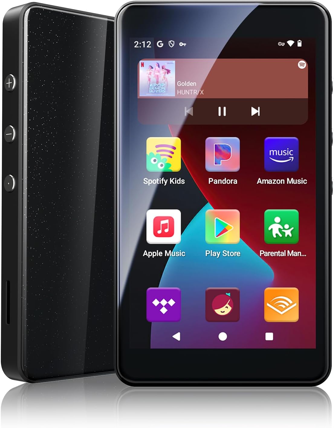 96GB MP3 Player with Bluetooth and WiFi, Android 14 MP3 Player with Spotify Kids, Play Store, Pandora, Amazon Music, 4" HD Screen MP4 Music Player for Kids with Parental Control App, Eye-Care Mode