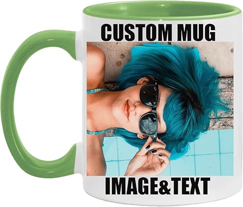 Taza de café personalizada con imagen, texto, logotipo, 11 onzas, regalos personalizados para amigos, familia, amor, para cumpleaños, aniversario,