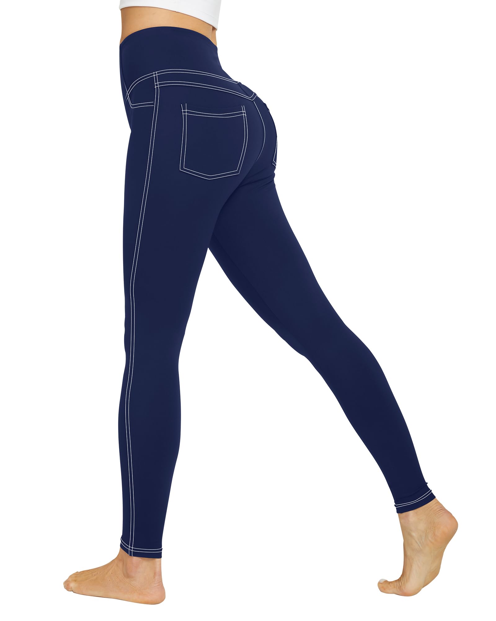 G4Free Pantaloni da Yoga Donna Alta Vita con Elasticizzati Tasca Yoga Leggings Yoga Sport Fitness Spandex Palestra Pantaloni
