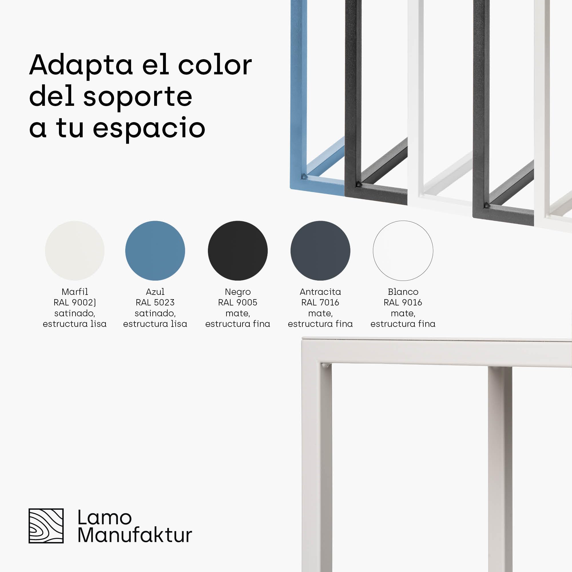 LAMO Manufaktur Juego de 3 soportes para plantas 28/48/68 cm - Estantes blancos de metal | Soportes macetas interior, estanterías para plantas | Pedestales decorativos de esculturas, decoración