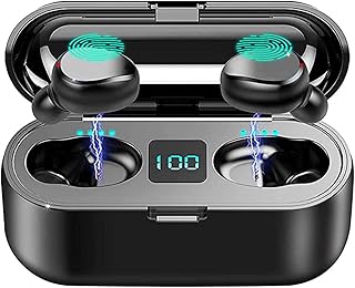 Wireless Headphones, Wireless Bluetooth 5.1 Earbuds 3D HiFi Stereo Headphones Deep Bass Loud Sound Clear Call Noise Cancelling in-Ear Built-in Mic with Charging Case for iPhone/Samsung/Android/IOS