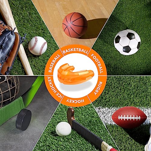 Teeth Walls 2023-05-31 2Pcs Sport Mouth Guard Youth Adult, Mouthguard For Braces, Mouth Guard For Braces For Sports, Soft, No Boil Mouth Guard, Football thumb #5