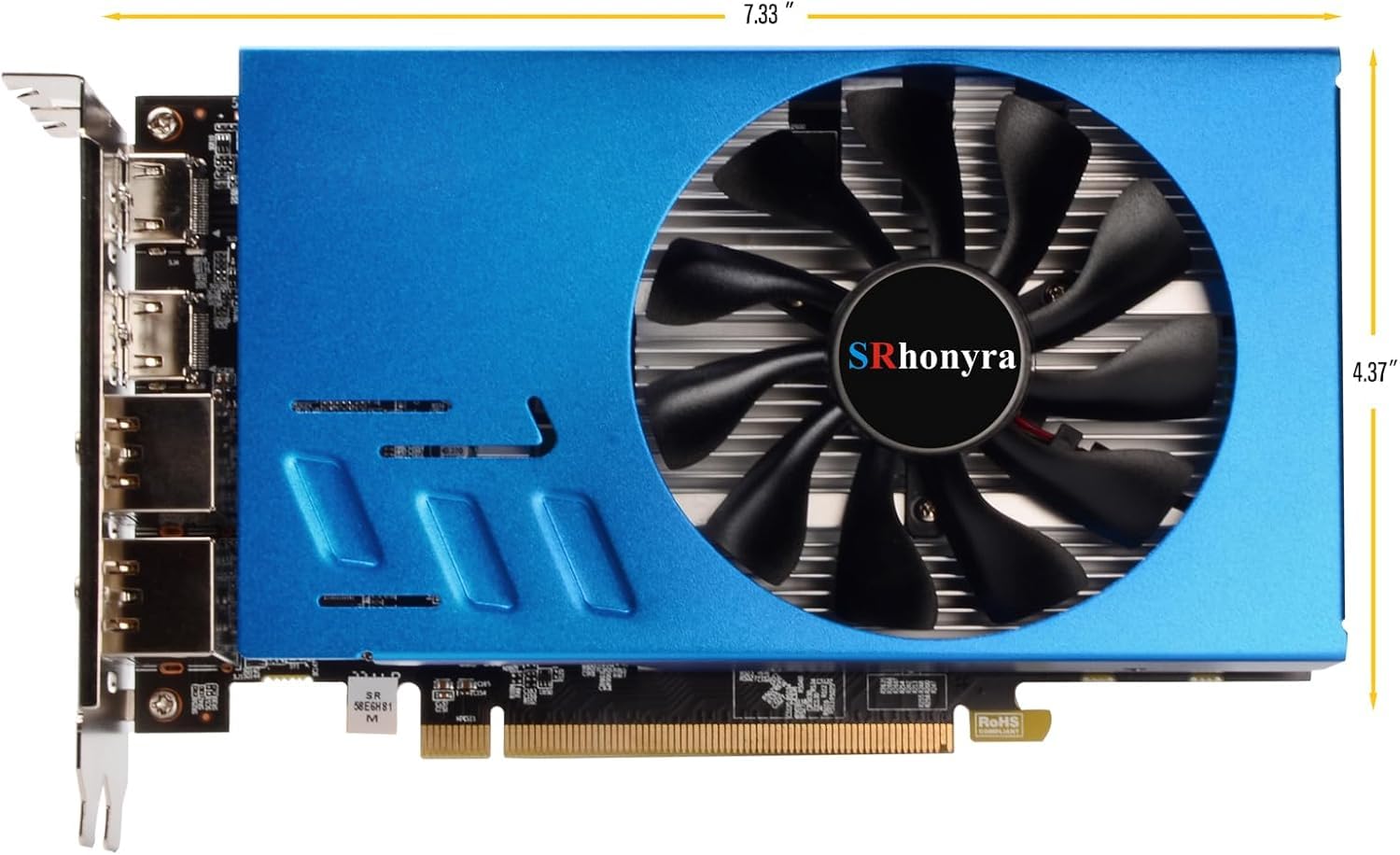 RX 580 8GB Graphics Card 6 Monitors - Dettaglio