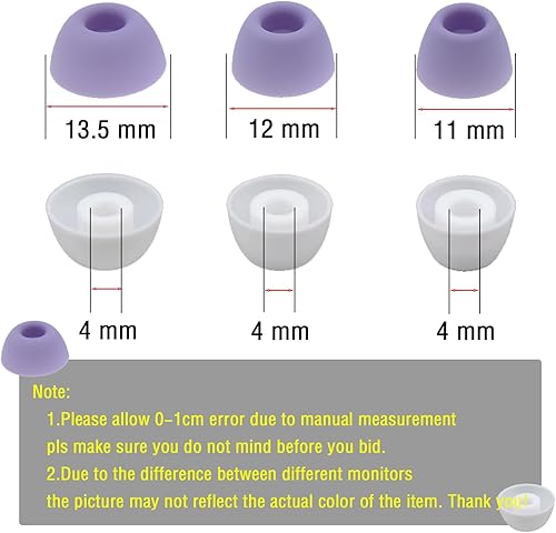 Miniatura 2 de 6 pares de puntas de silicona para auriculares compatibles con Samsung Galaxy Buds 2 Pro, almohadillas de repuesto para auriculares, puntas de goma