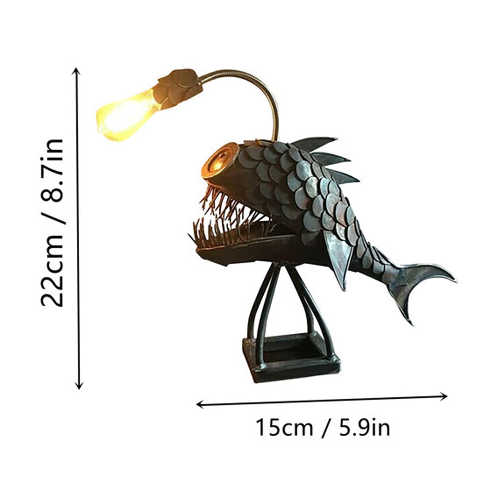 Amazon.co.jp : 手作りの釣り物の魚のランプ、サメのランタンの魚光 