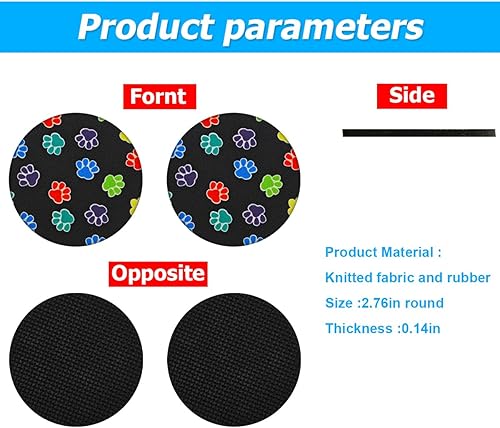 Miniatura 2 de AUCELI Paquete de 2 posavasos para automóvil, portavasos universales para vehículos, 2.75 pulgadas, antideslizantes, a prueba de golpes, almohadilla
