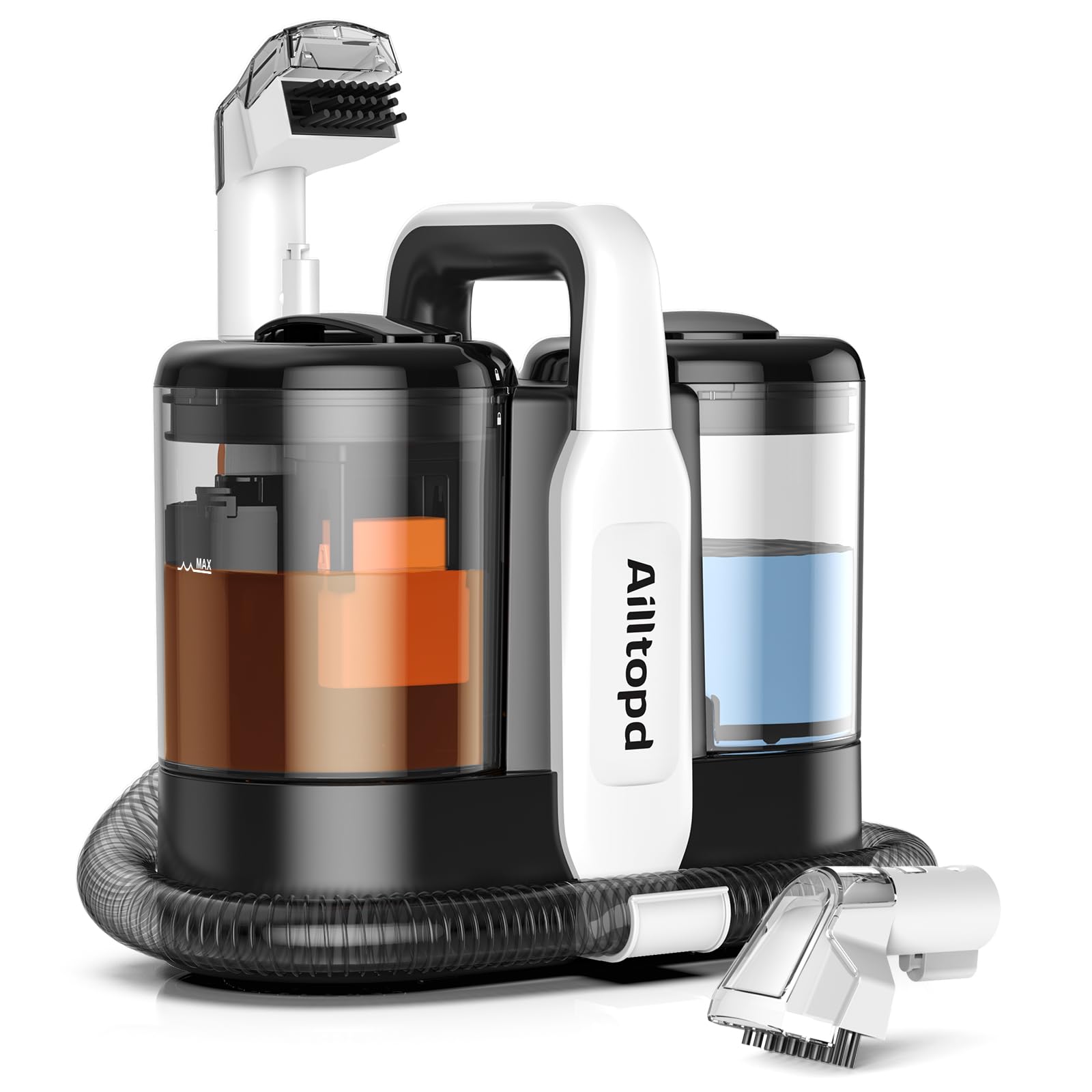 Portable Carpet & Upholstery Spot Cleaner, Powerful Deep Cleaning for Couchs, Upholstery and Furniture, Spot with Cleaning Solution