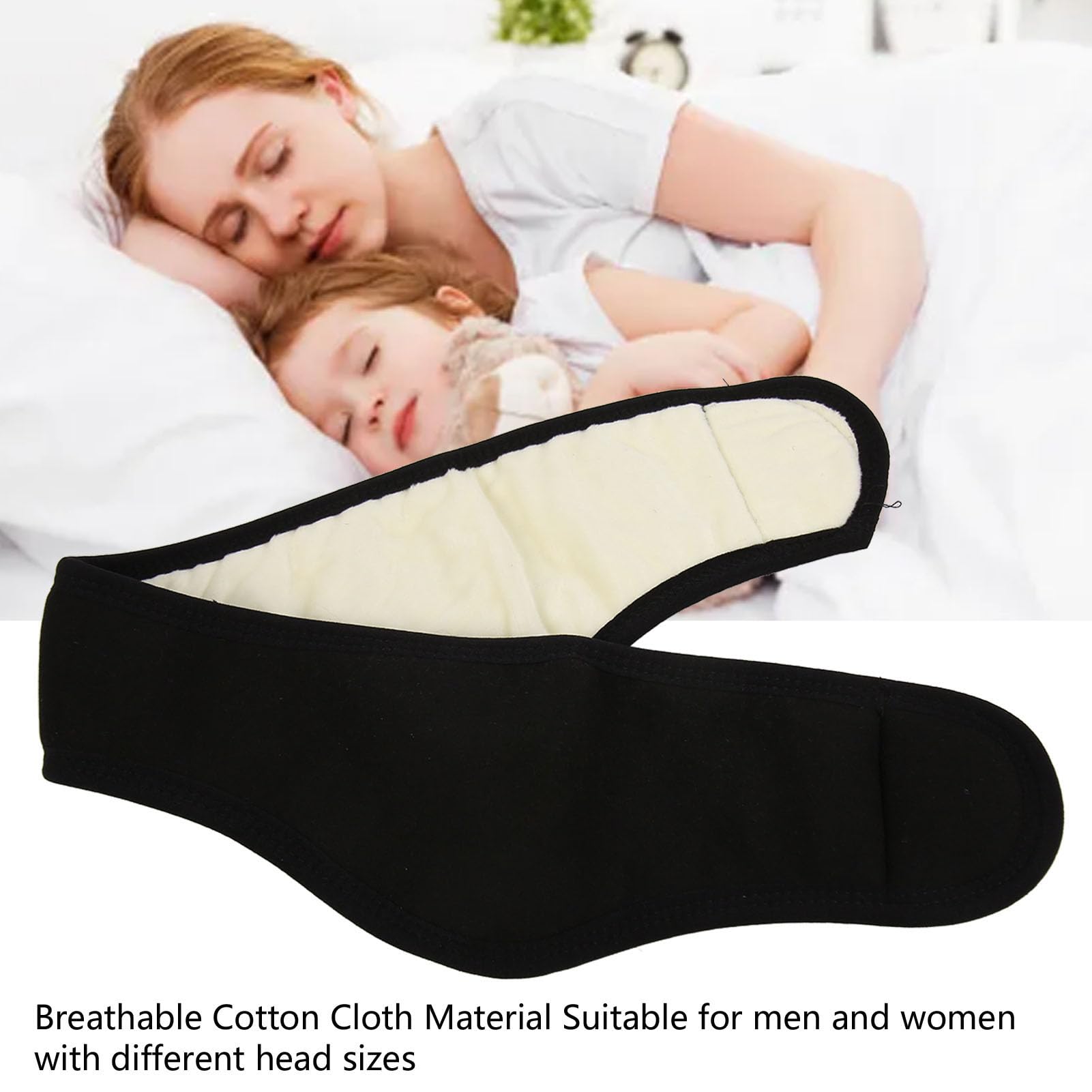 Cotton Cloth Sleep Earmuffs, Soft and Breathable, Noise Reduction Sleeping Ear Wrap, Adjustable Design, for Sleep, Study, Travel, and More, Suitable for Both Men and