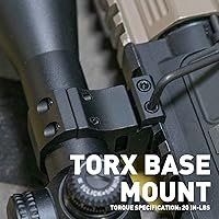 Vista 5 de Monstrum Next Level Scope Rings with Integrated Level Bubble and Anti-Recoil Lugs Available in 1 inch, 30 mm, and 34 mm Diameter
