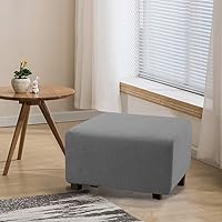 Vista 2 de Flamingo P 1 pieza de funda elástica para banco otomano, taburete de almacenamiento plegable, protector de muebles, funda rectangular suave