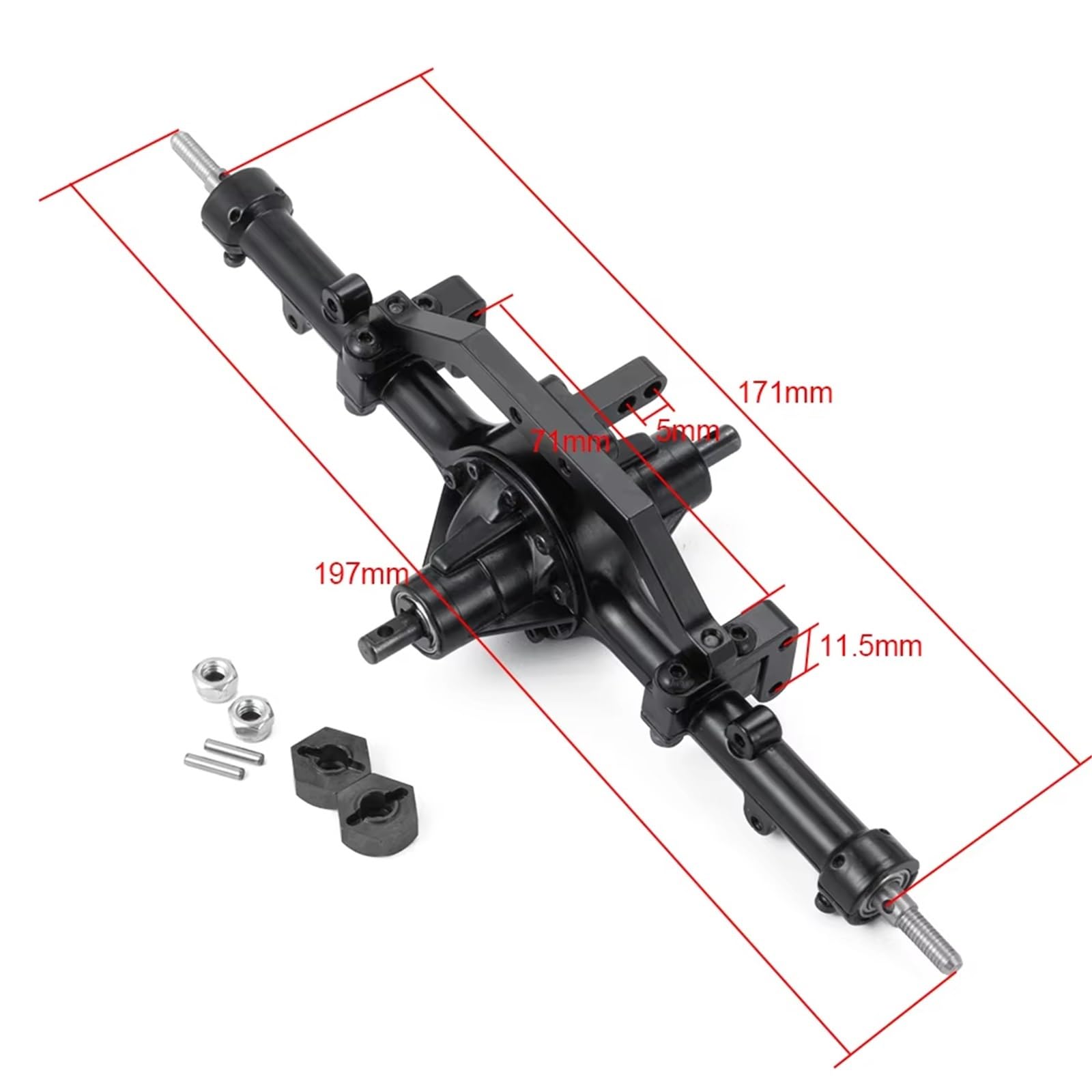 Compatibile Con D90 1/10 RC Per Auto Cingolate Parti Di Ricambio Per Camion Accessori Per Sostituzione Asse In Metallo Centrale Completo Accessori RC