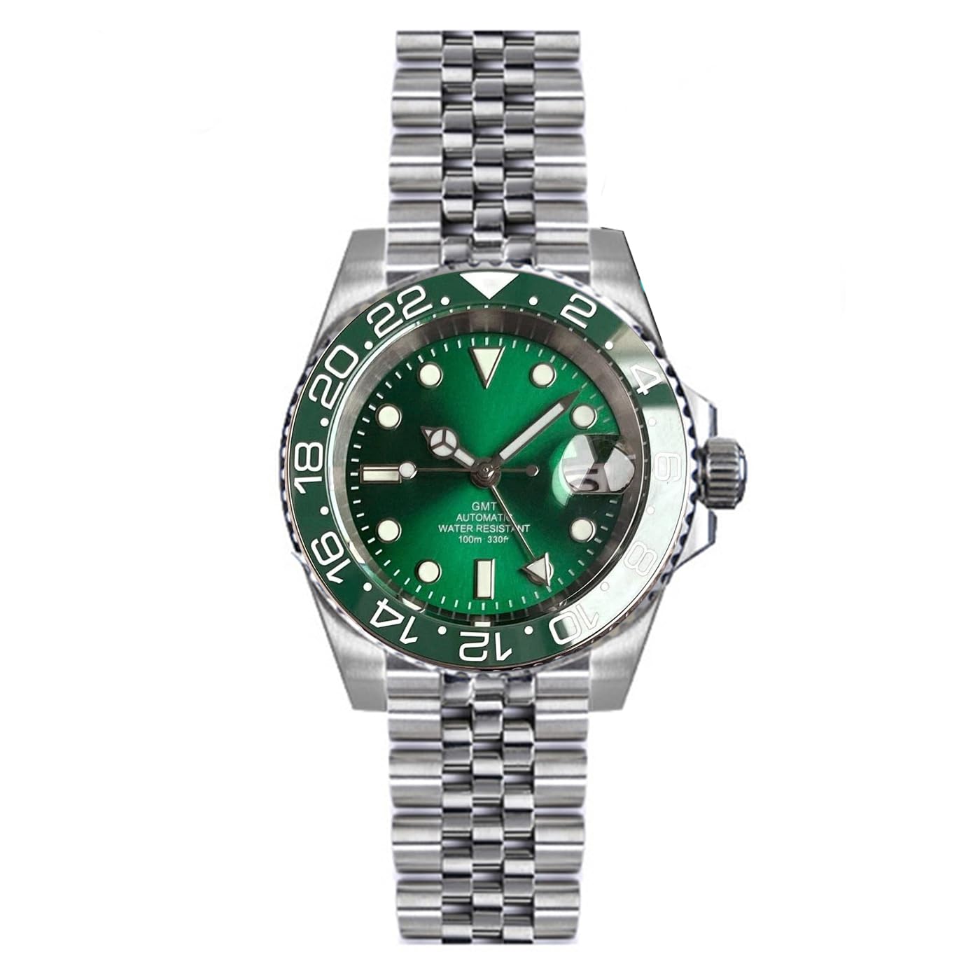 40 mm Fashion Classic GMT Dive męskie zegarki ze stali nierdzewnej 316L NH34 automatyczny mechaniczny wodoodporny zegarek sportowy