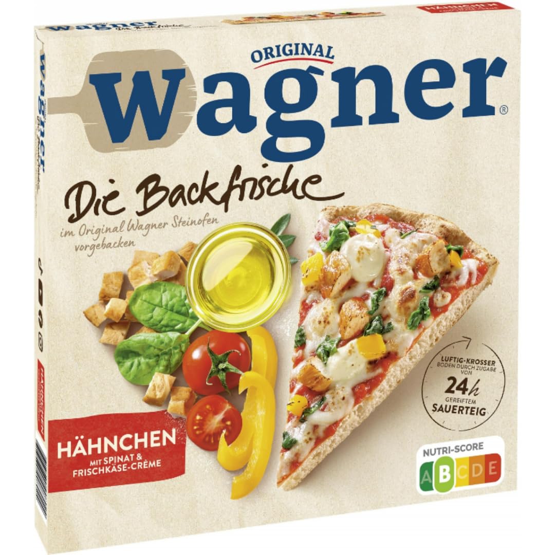 Wagner Die Backfrische Pizza Hähnchen 370g x 4 Stück