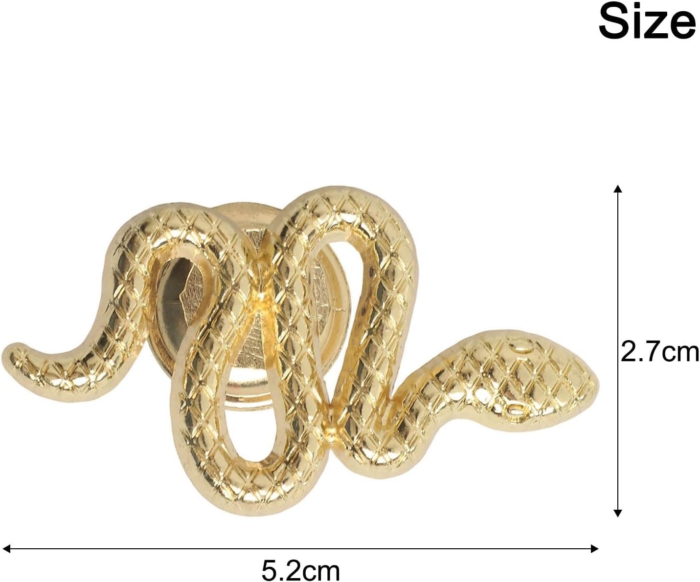 Snake Funiture Shape Zinc Alloy Cabinet Knobs Door Handles Drawer Pulls For Room Furniture(gold)