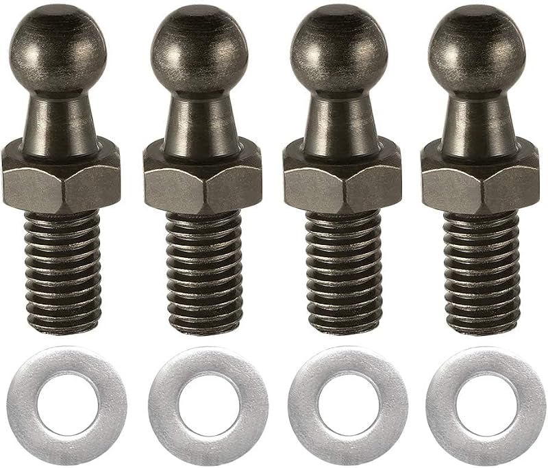 Prisioneiros esféricos Vepagoo 10 mm com rosca M8 x 2,54 cm – Conjunto com 4 unidades