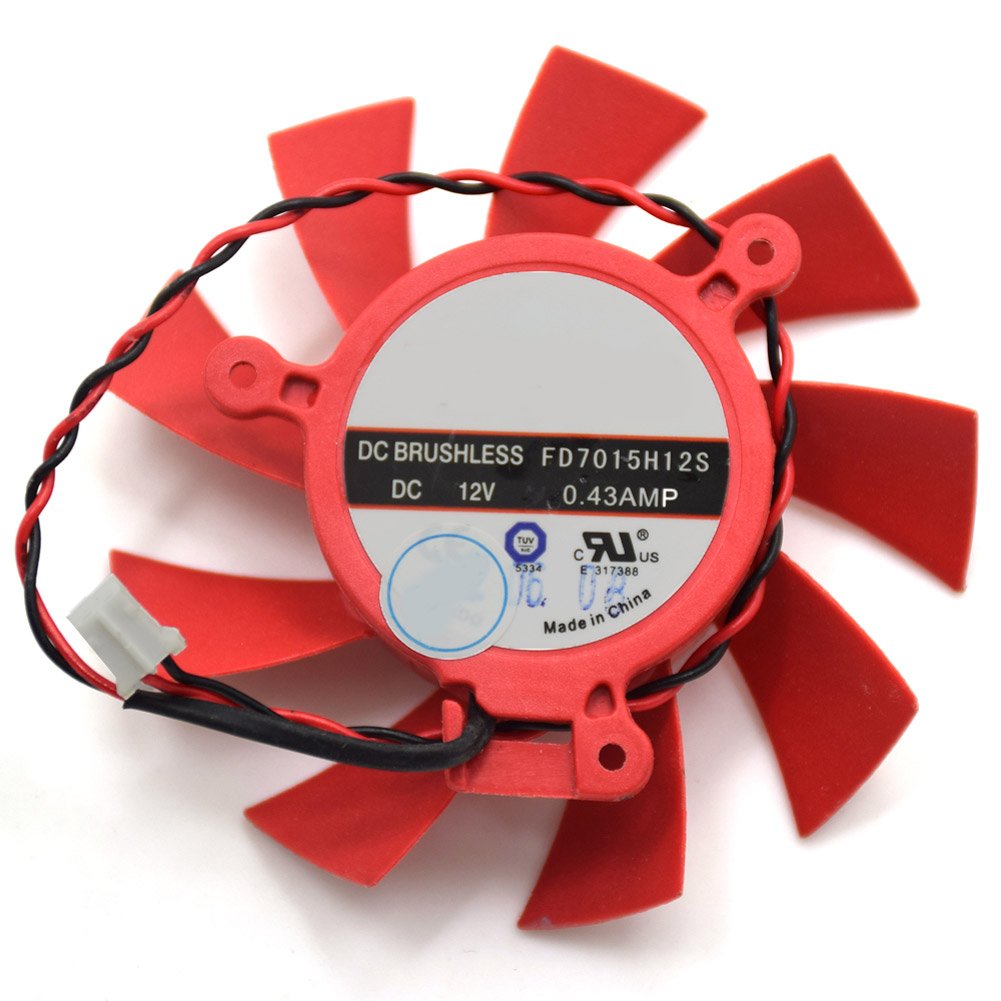 FD7015H12S 65MM DC 12V 0.43AMP 2Pin 4Pin For ATI Sapphire HD5770 HD5850 HD5830 VGA Video Card Fan (2pin)