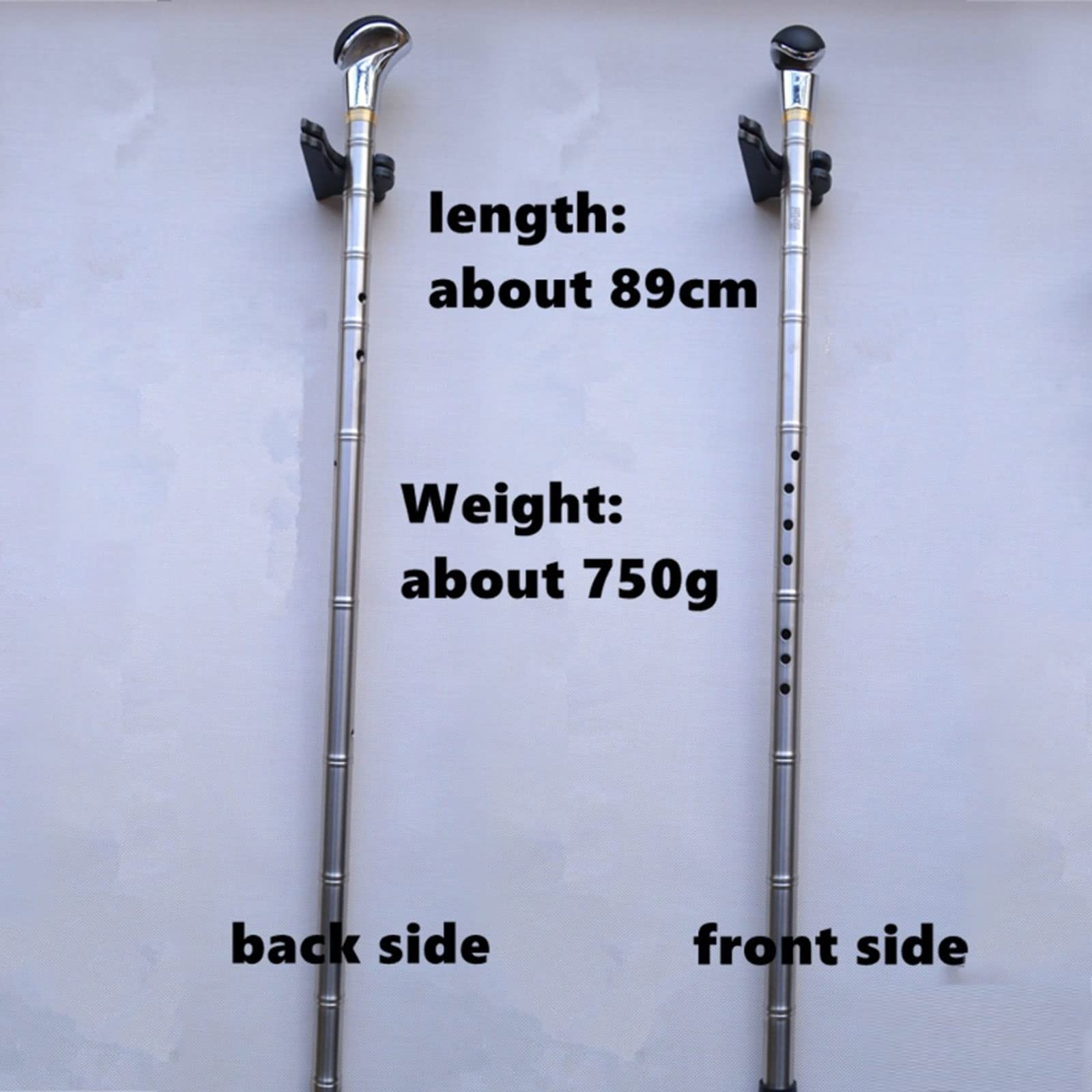TsoLay Flet dla początkujących, 89 cm, metalowy flet tytanowy, klapa G/F, pionowy, dudy, klarnet, flet dla początkujących, idealny do gry na fletach, instrument muzyczny