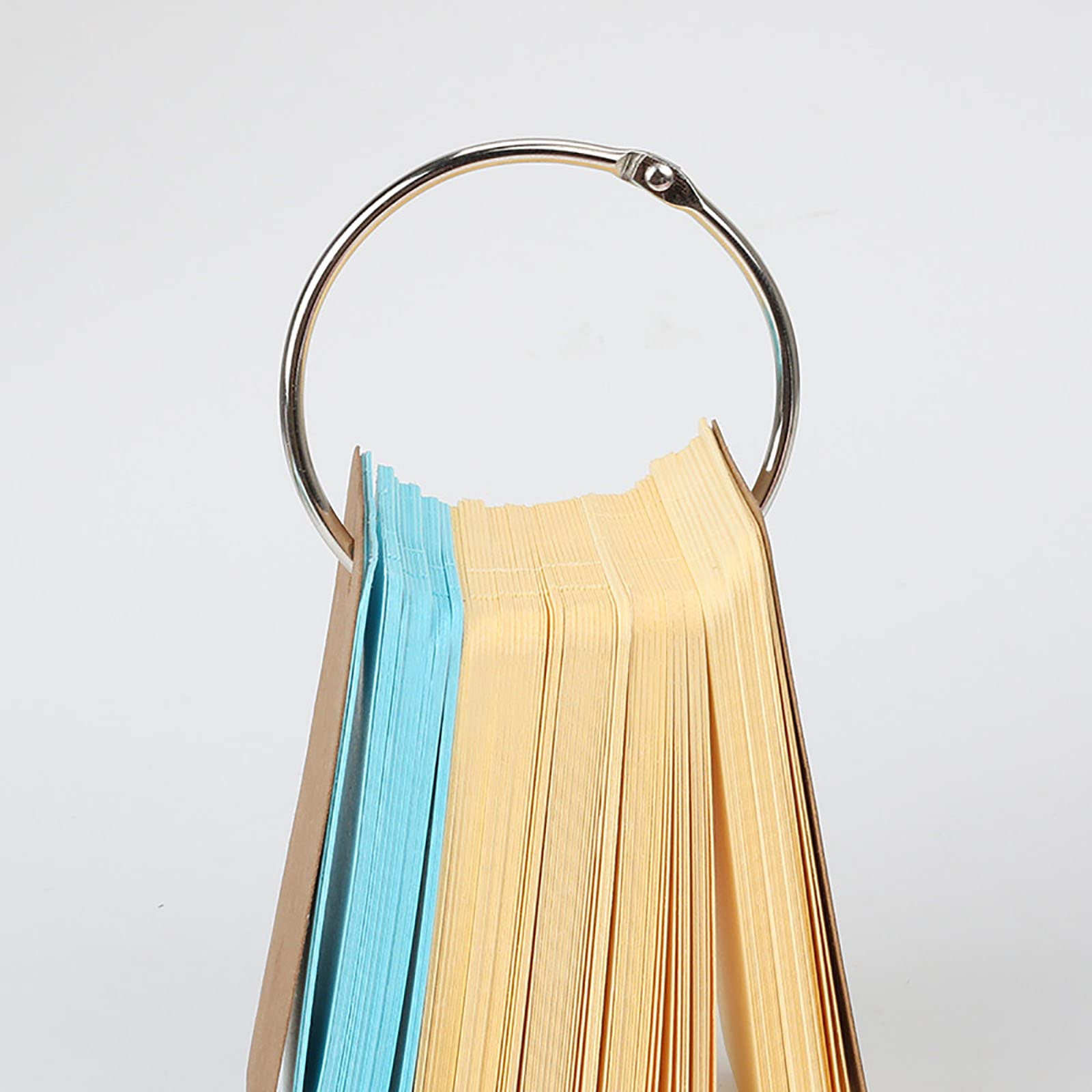 Apertura Cerchio In Metallo Anelli Di Libro Binder Ring Cerniera Portachiavi Album Anello Ring Scrapbook Craft Photo Album Scrapbook Split (Color : Gun Color 38MM - Foto 4