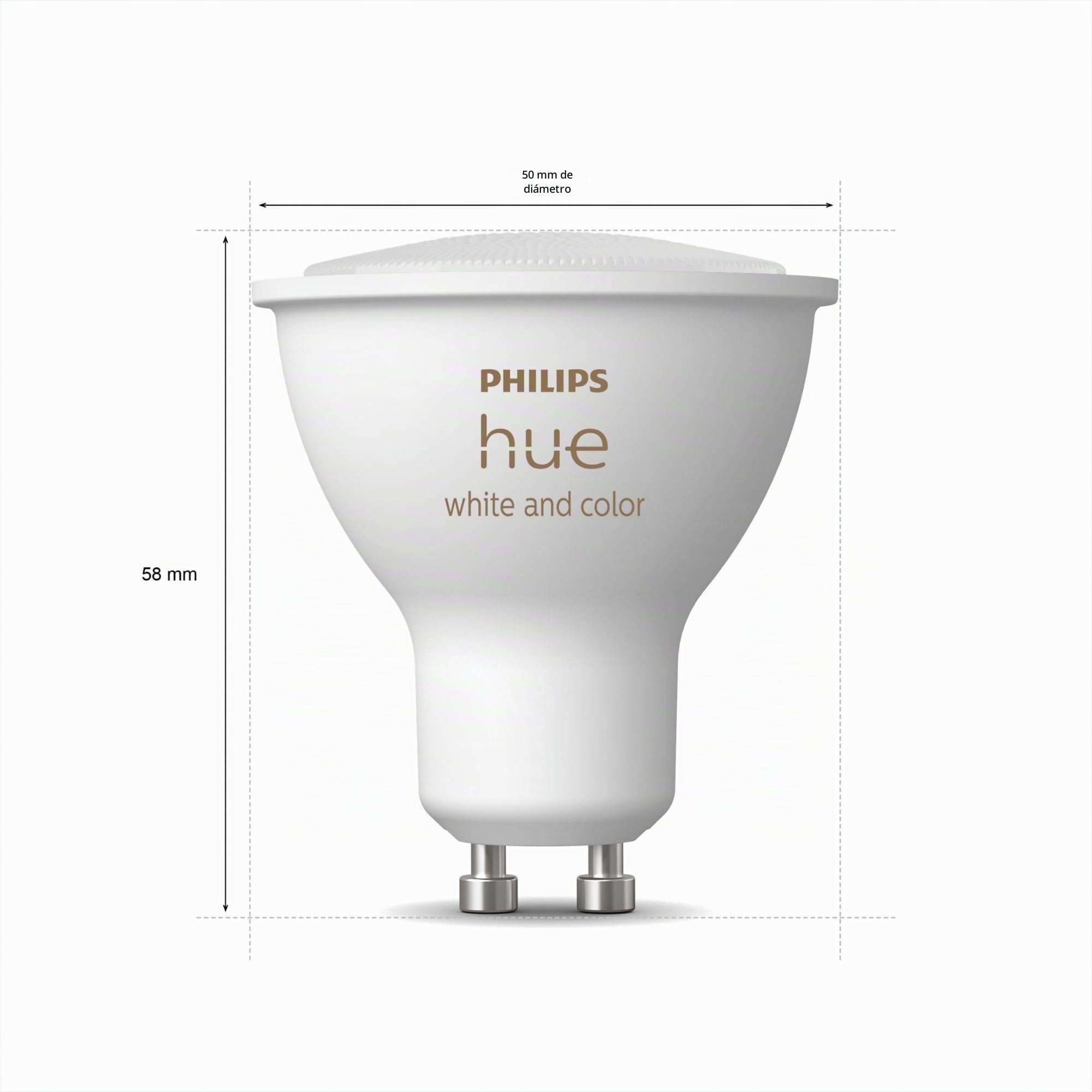 Philips Hue Conjunto Pack - GU10-4 Bombillas LED para focos - Luz blanca y de color - Hue White and Color Ambiance