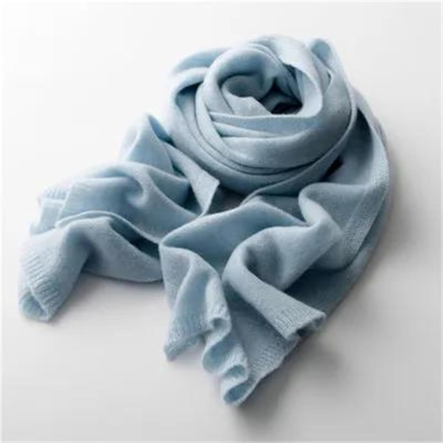 Women's 200Cm X 50Cm Large Knitted Cashmere Scarf Long Solid Color Wrap Shawl With Tassels For Travel And Shoulder Covering