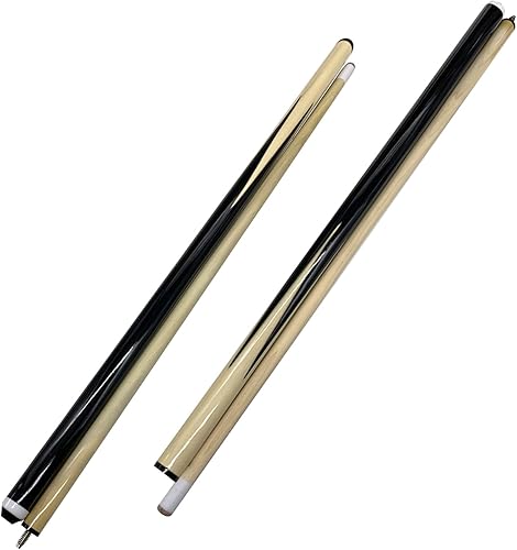 Taco de billar con junta de acero inoxidable, punta de cuero de 0.51 pulgadas, agarre antideslizante, transmisión de fuerza sin pérdidas para palos