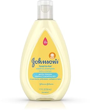 Johnsons Baby Head To Toe Wash And Shampoo 3 pack 1.7 Ounce Each