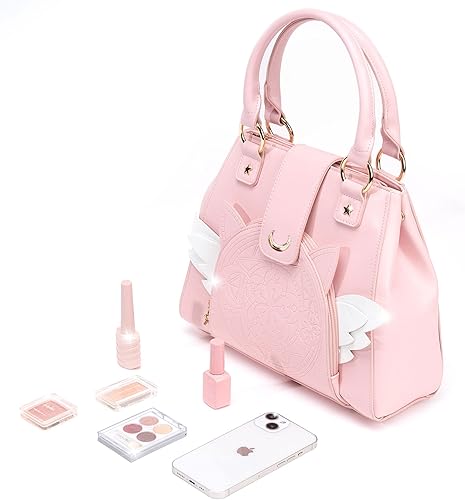 Miniatura 4 de BelugaDesign Sakura Purse - Bolso bandolera Kawaii rosa pastel para niñas y mujeres Bolso bandolera de princesa Cardcaptor Moon Anime Heart Wing