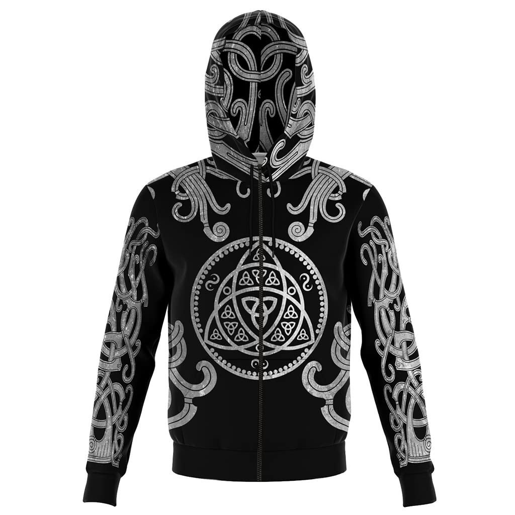 Sweatshirts pull Viking aux finitions graphiques 3D premium - 4